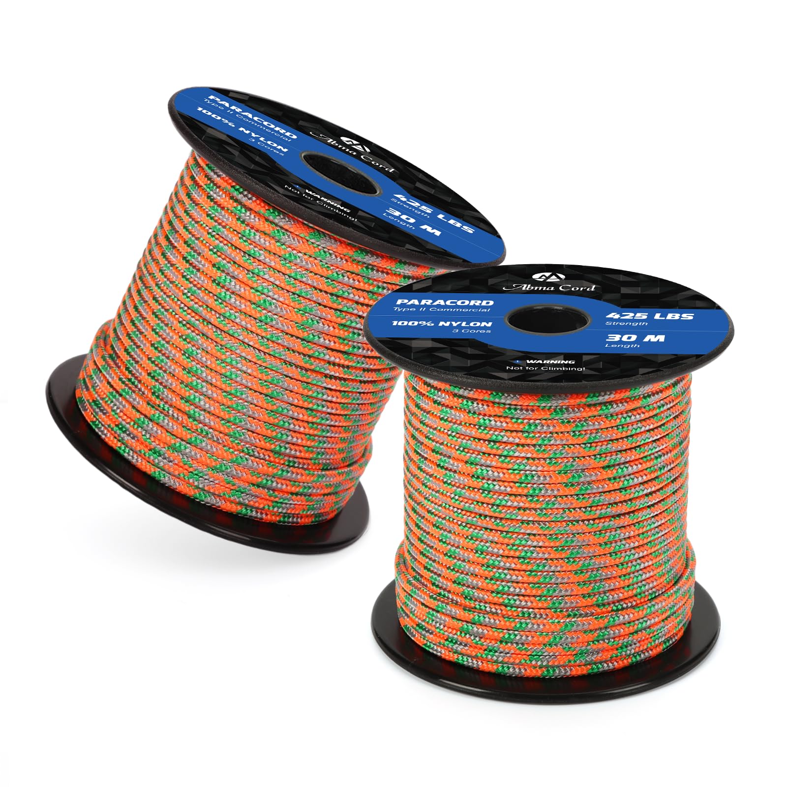 Abma Cord Paracord 425 lbs 3mm 100% Nylon 30M - Sherbet