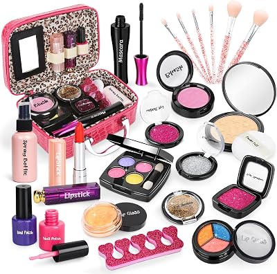 Dreamon Kids Makeup Set for Girls Washable Non-Toxic Real Makeup Set