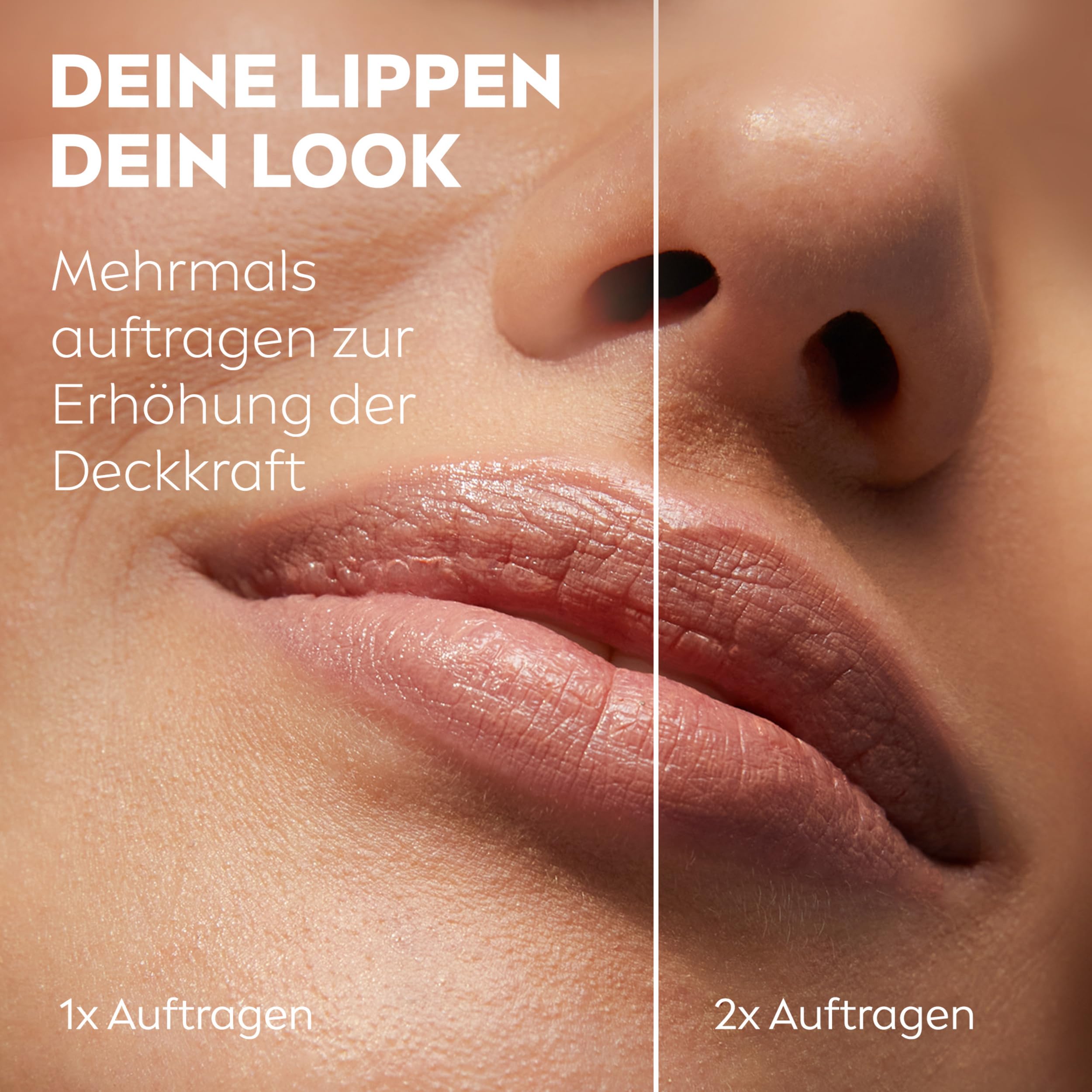 Labello Caring Beauty Nude Lippenpflegestift mit Farbe und Sonnenschutz, farbige Lippenpflege mit LSF 30, Vitamin E & Bio-Mandelöl, Lippenbalsam für Lippen & Wangen (4,8 g) 5