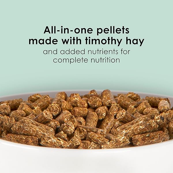 KAYTEE TIMOTHY COMPLETE GUINEA PIG FOOD, MADE WITH TIMOTHY HAY, HIGH IN FIBER, SUPPORTS DENTAL HEALTH AND DIGESTION, LONG-LASTING VITAMIN C, 9.5 POUNDS