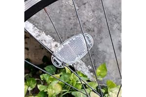 MFC PRO 2PCS Warning Reflector Bicycle Strip for Rim Spoke Wheel (White, 2pcs)