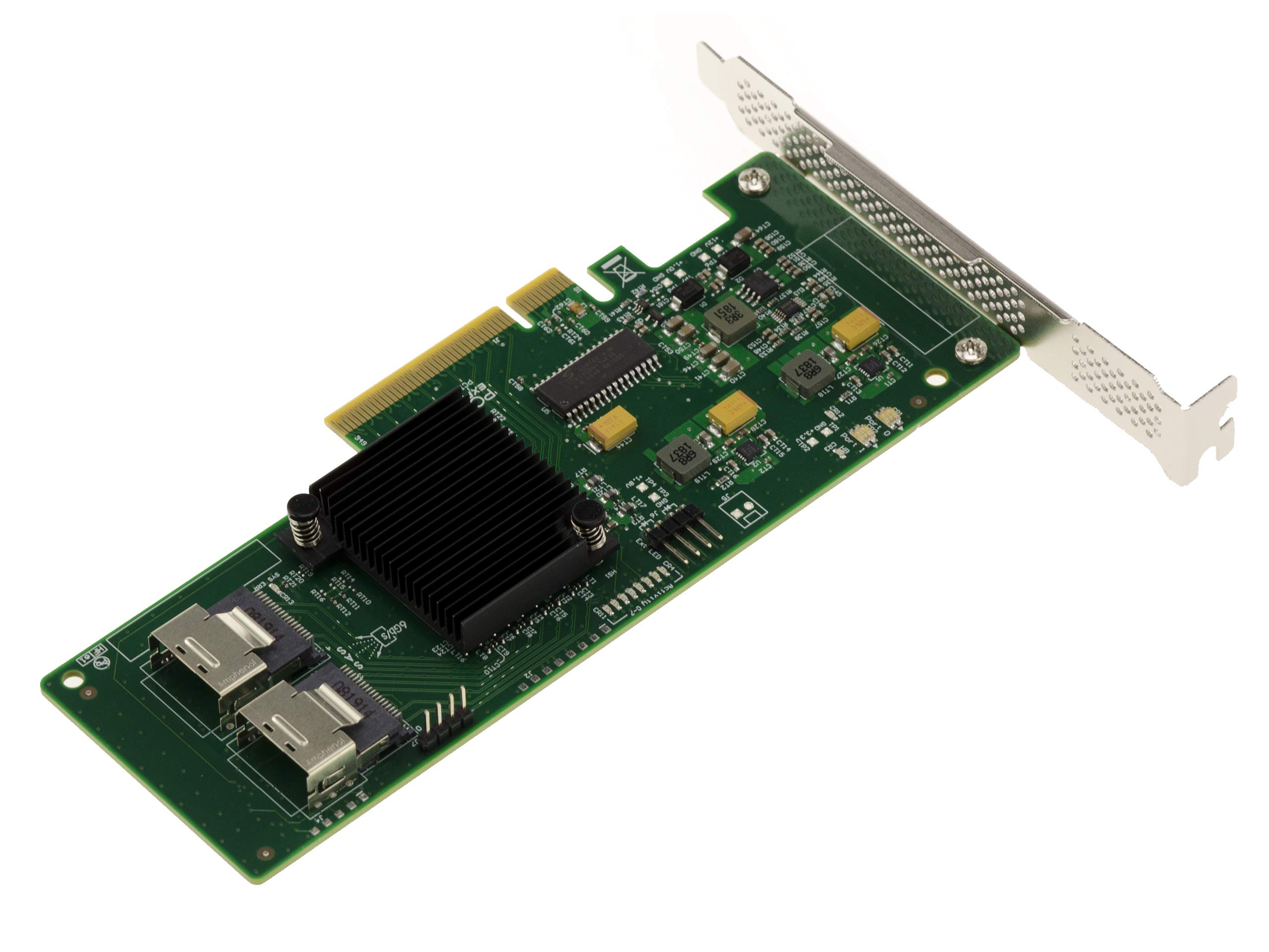 KALEA-INFORMATIQUE 6GB 8 internal port PCIe 2.0 SAS controller card. OEM model 9211-8i - Raid 0 1 1E 10