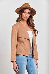 PRETTYGARDEN Women's Faux Suede Jackets 2024 Fall