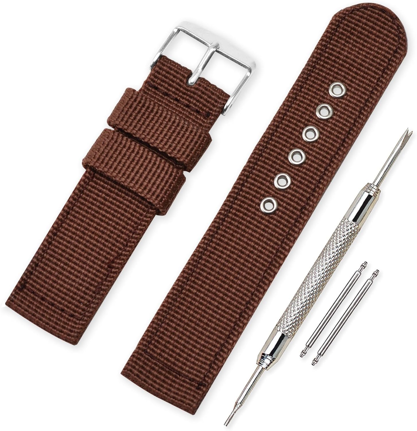 Vinband Watch Strap Canvas Watch Band Military Army 16mm, 18mm, 20mm