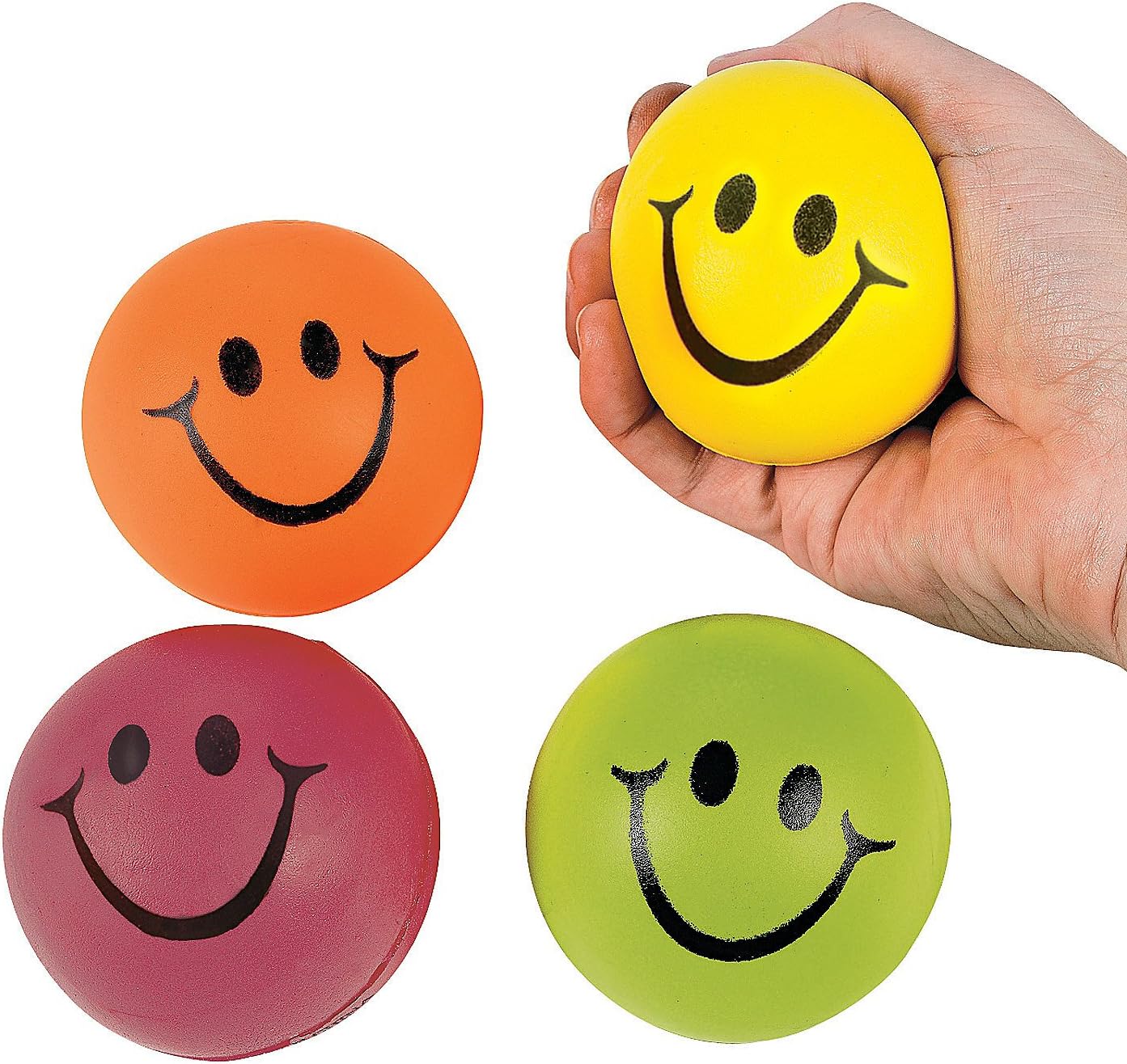 smiley face stress ball with orbeez