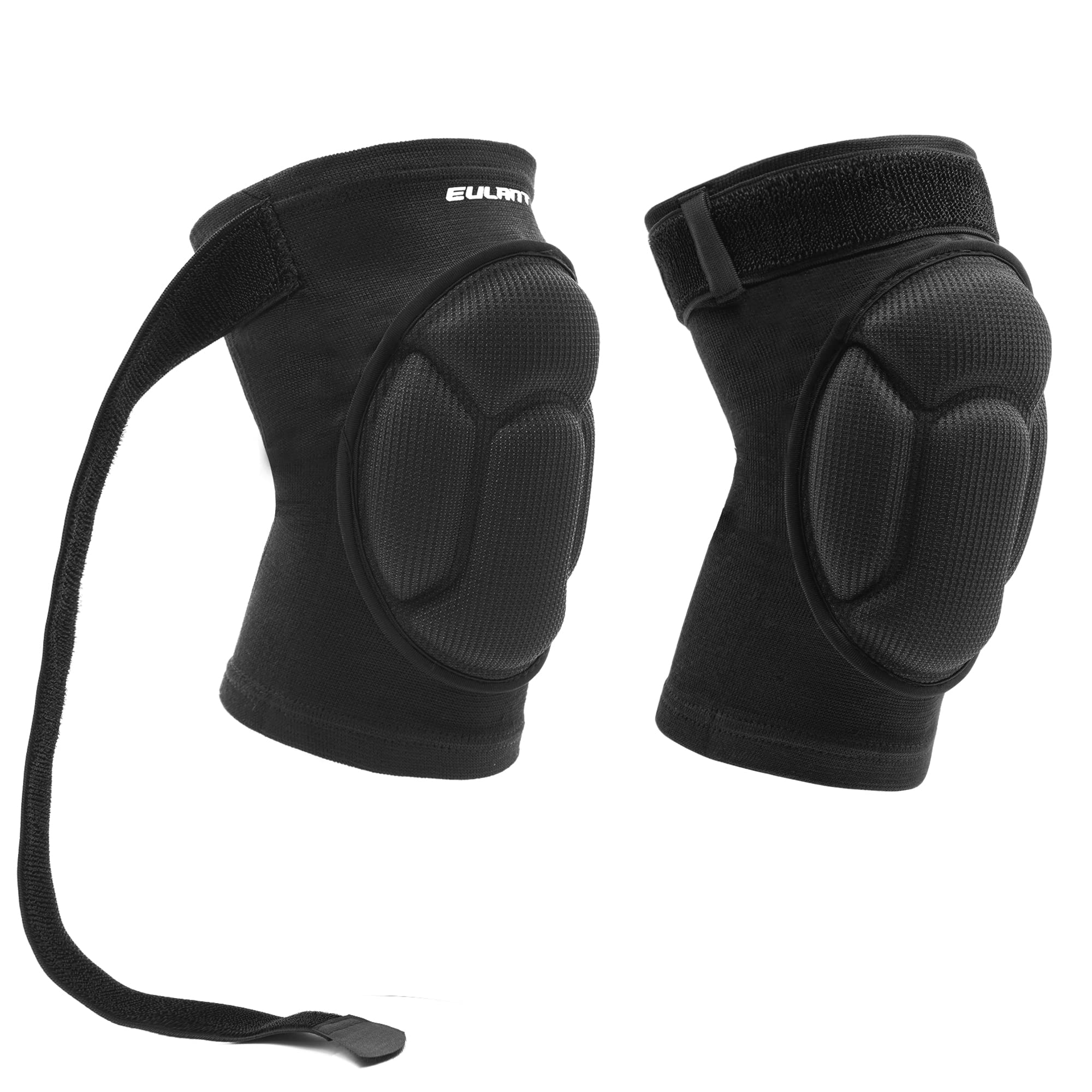 EULANT Volleyball Knee Pads with Anti-slip Elastic Band, Thick Sponge Work Knee Pad, Protective Pull Up Knee Protectors for Football Dance Running Wrestling Hiking Skating MTB Garden Gym