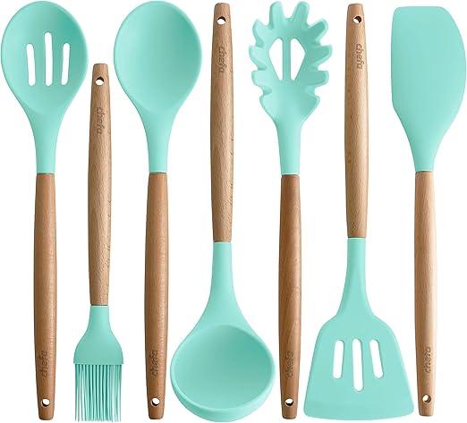 Amazon Com Silicone Cooking Utensils Kitchen Utensil Set