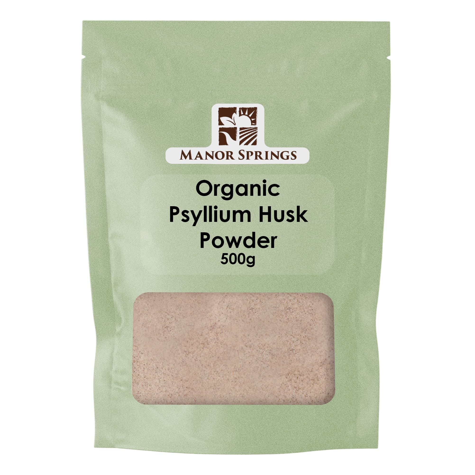 Organic Psyllium Husk Powder 500g by Manor Springs Organic