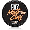 HUX Matt Clay, an everyday essential for shorter, choppier style, designed to provide a low-sheen finish with a strong hold, 85g