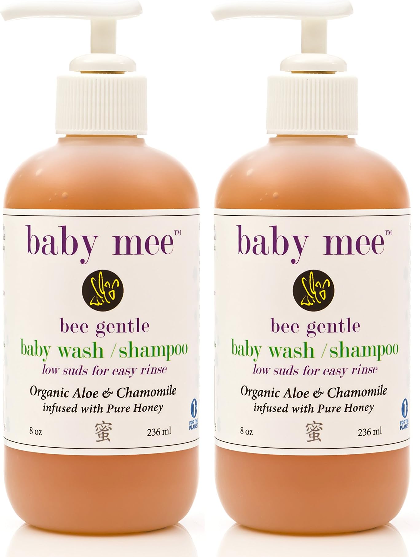 Baby Wash Kids Shampoo - Organic Aloe, Chamomile & Natural Honey for Soothing Eczema, Cradle Cap, and Dry, Itchy, Sensitive Skin & Scalp - Tear Free - for Babies, Toddlers & Big Kids (2-pack/16 oz.)