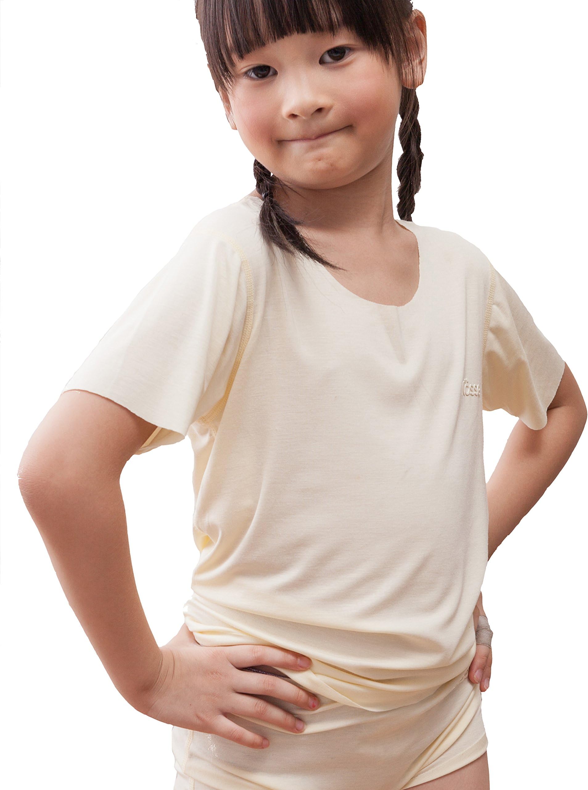 Nasse Little Girls' Modal Comfort Undershirts Kids' Smoothing Soft T-Shirts