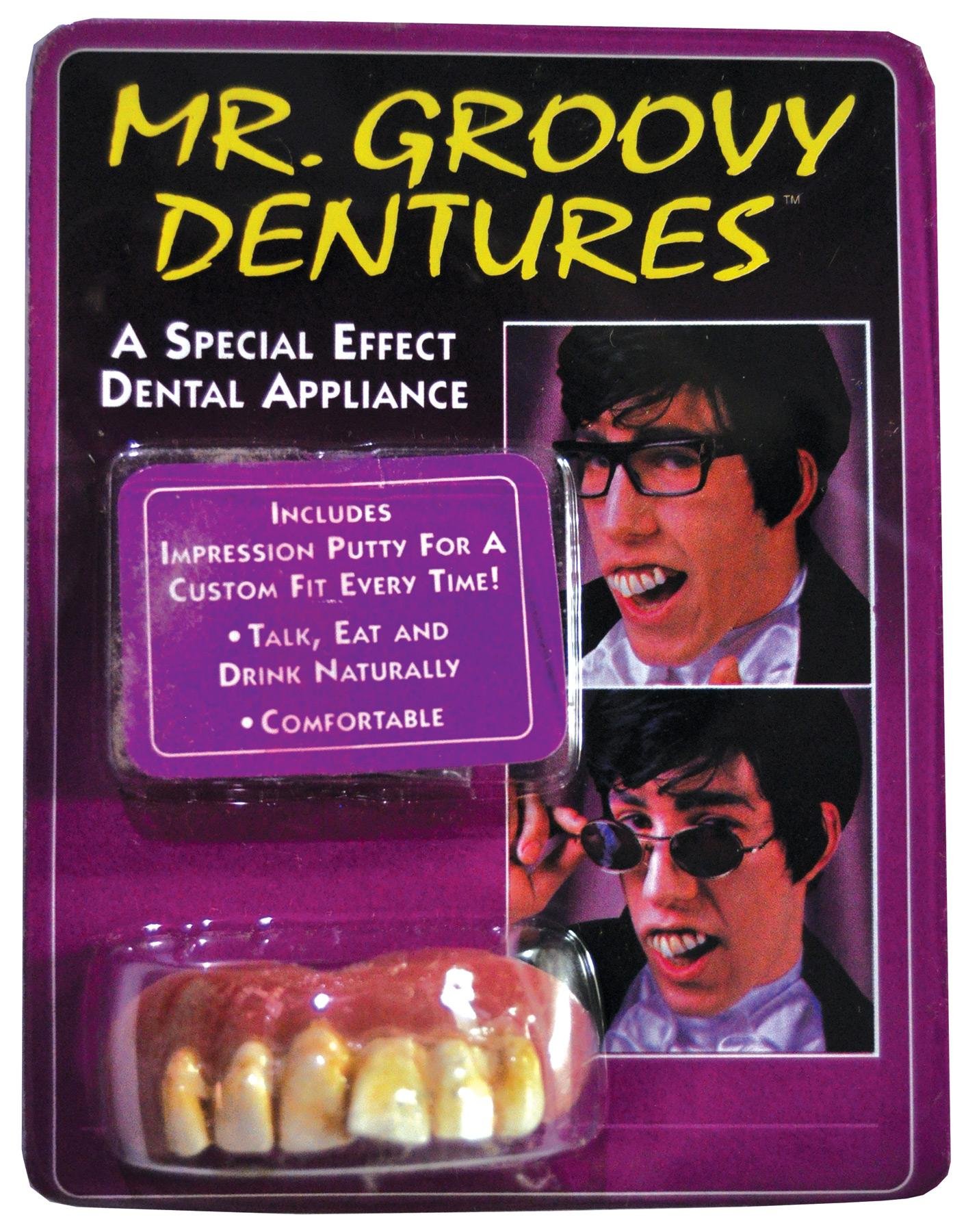 Rubies Mr Groovy False Teeth, Fancy Dress Costume Accessory Halloween