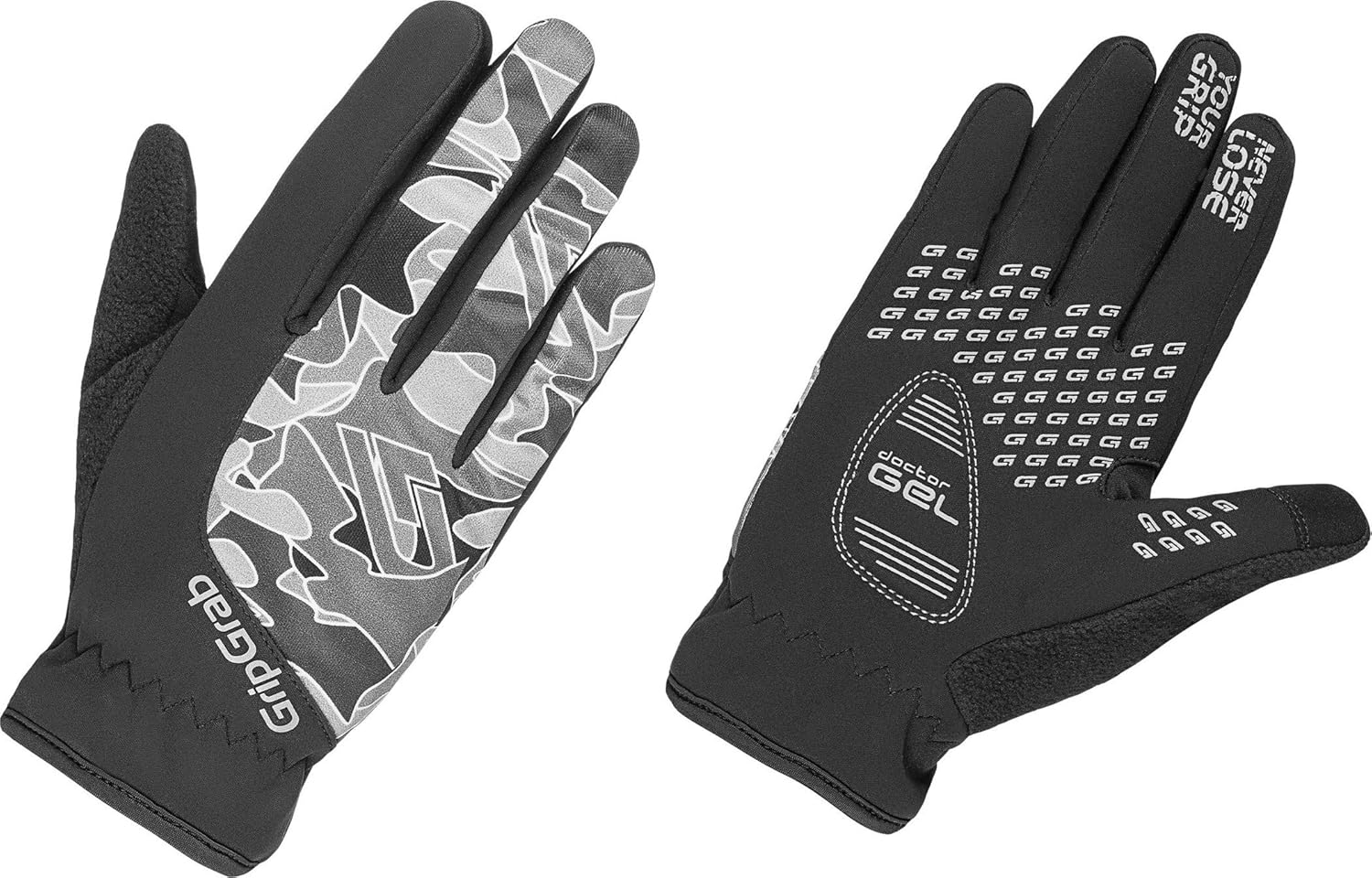 GripGrab Rebel Youngster Bike Gloves Children grey/black Glove size S