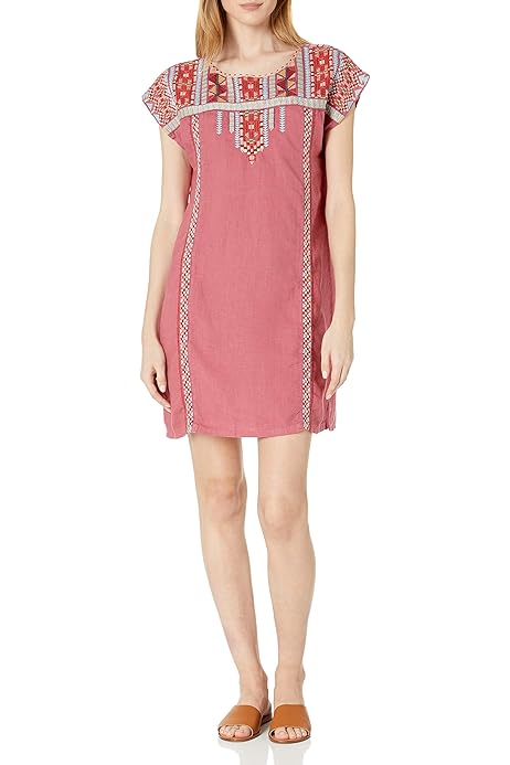 women's embroidered tunic dress