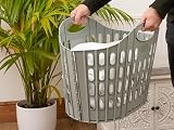 Addis Flat Easy Clothes Washing Store Flexible Laundry Basket Hamper 38 L view 7