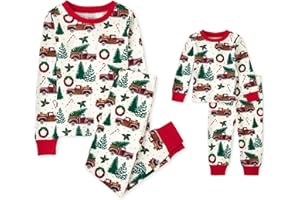 The Children's Place Baby-Girls Family Matching, Christmas Pajama Sets, FleeceBaby and Toddler Sleepers