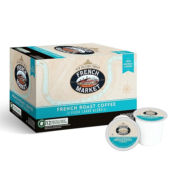 FRENCH MARKET VIEUX CARRE BLEND FRENCH ROAST SINGLE...