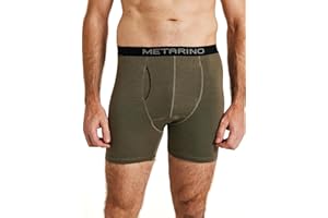 ZSOSBA METARINO Men's Merino Wool Underwear - Ultra-Soft Boxer Briefs with Anti Odor for Hiking, Travel & Everyday Comfort
