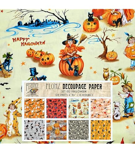 HALLOWEENヴィンテージ Amazon.com: Chrisfall 8 Pieces Vintage Halloween Party