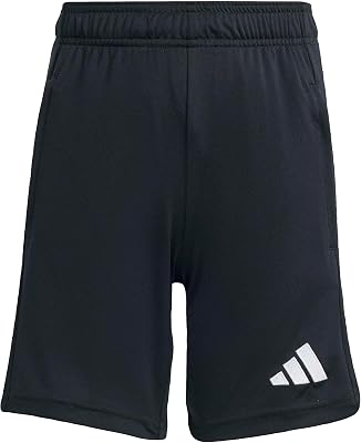 Unisex niños Entrada26 Training Kids Shorts, Black/White, 7-8 Years