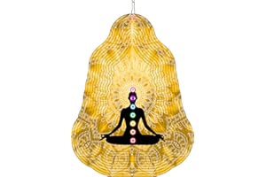 DJUAN Meditations Wind Spinners-Reiki Gifts for Women Mom Grandma Wife Aunt,Hanging Wind Spinner Outdoor & Indoor Decorations,Zen Garden Decor for Christmas Ornament Gifts