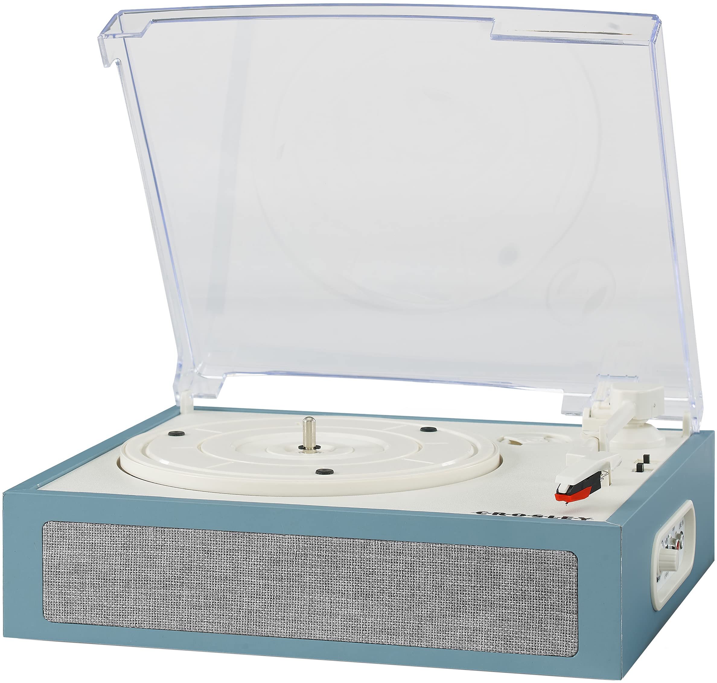 Crosley CR6041A-TN フュージョン 3速 Bluetooth ターンテーブルとレコードキャリーケースコンボ トルマリン