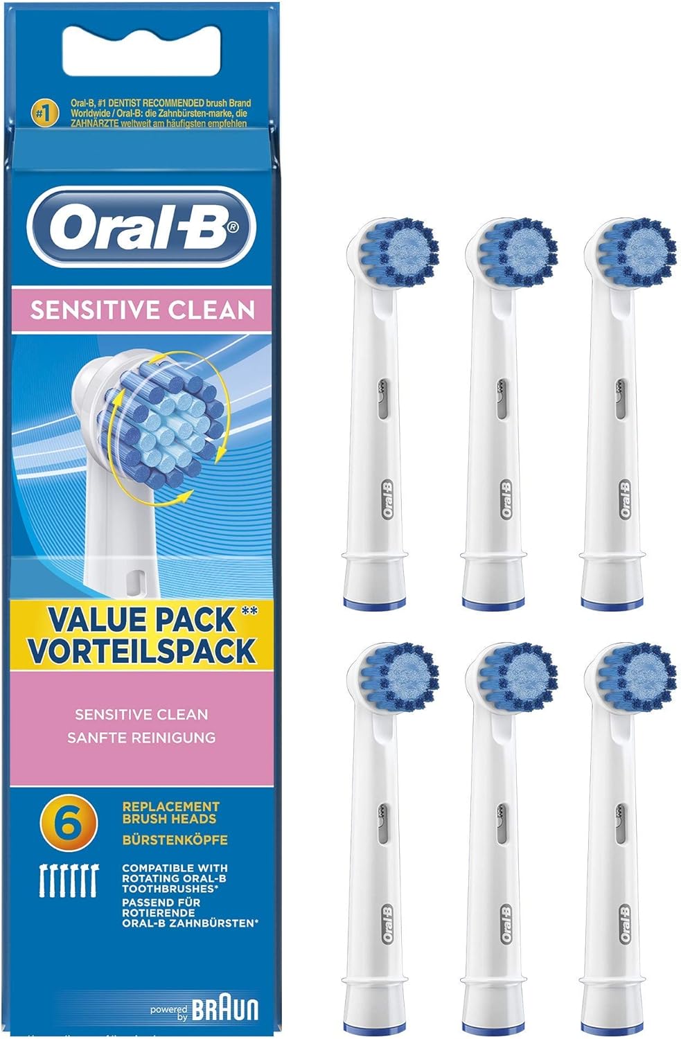 Oral-B Sensitive - Cabezal (6 unidades): Amazon.es: Salud y cuidado ...