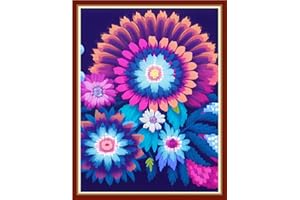 Redxing Stamped Cross Stitch Kits Embroidery kit for Beginners Adults Full Range of Embroidery Patterns Starter Kits DIY Printed Cross Stitch Kits Needlepoint Kits 11CT-Magical Wreath 15.7x19.7 inch