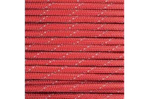 PARACORD PLANET Reflective Type III 550 Paracord – 7 Strand Core – 100% Nylon, Parachute Cord, Commercial Paracord, Survival Cord and Lengths