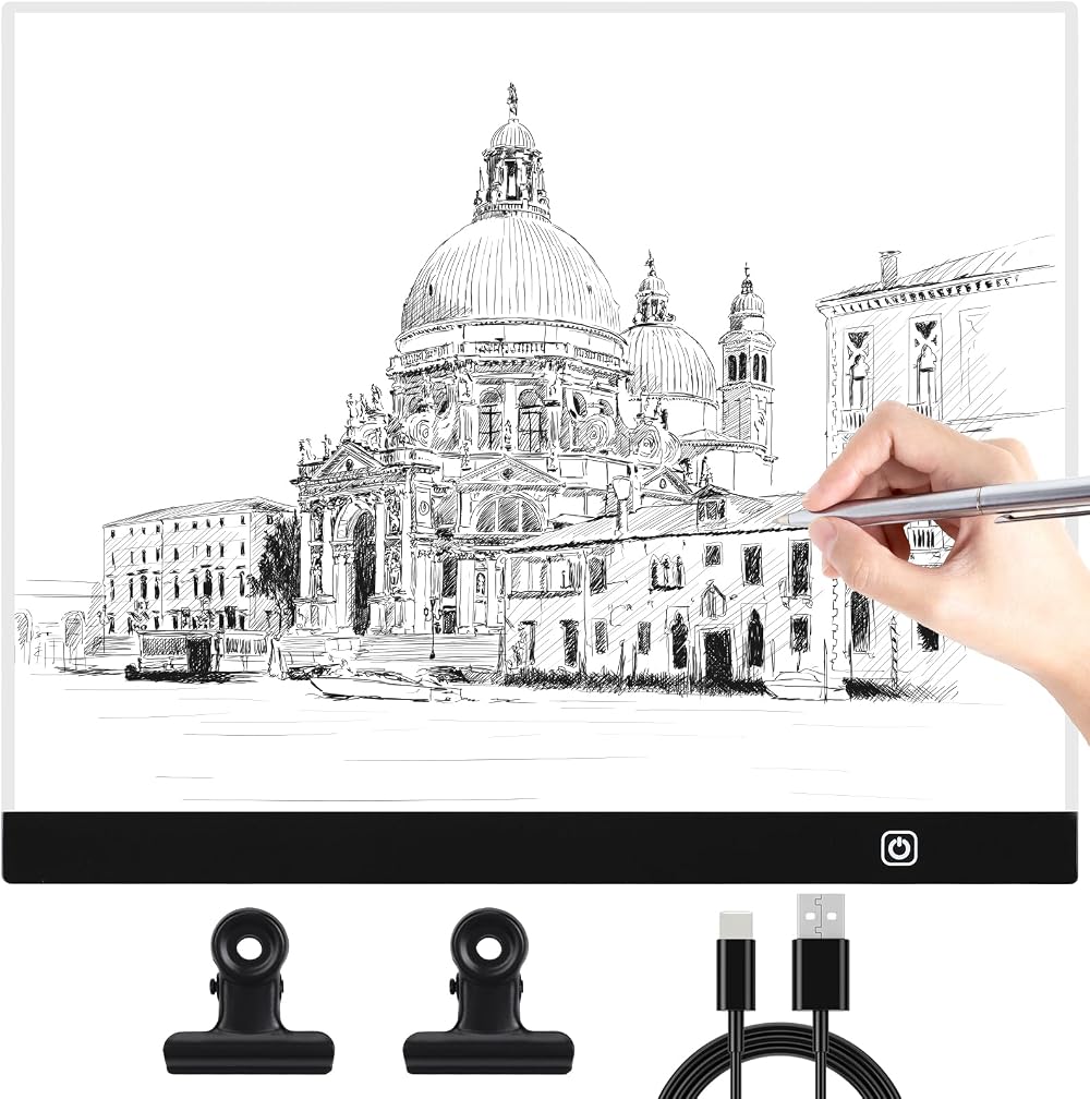 Hnyoou A3 Light Pad Drawing 3 Brightness Levels Touch Switch Diamond Art