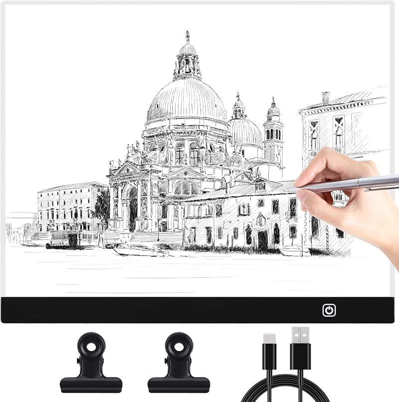 Hnyoou A3 Light Pad Drawing 3 Brightness Levels Touch Switch Diamond Art