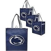 FOCO NCAA Team Logo Reusable Grocery Shopping Bags Totes