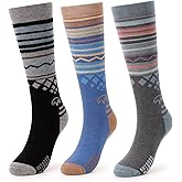 OutdoorMaster Merino Wool Ski Socks for Men & Women, Unisex Thermal Winter Warm Snowboarding Socks for Cold Weather