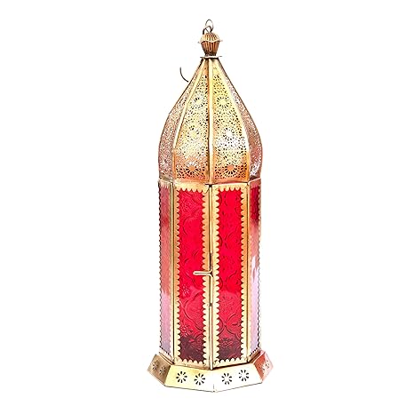Amazon Com Insideretail Moroccan Style Lantern With A Brass