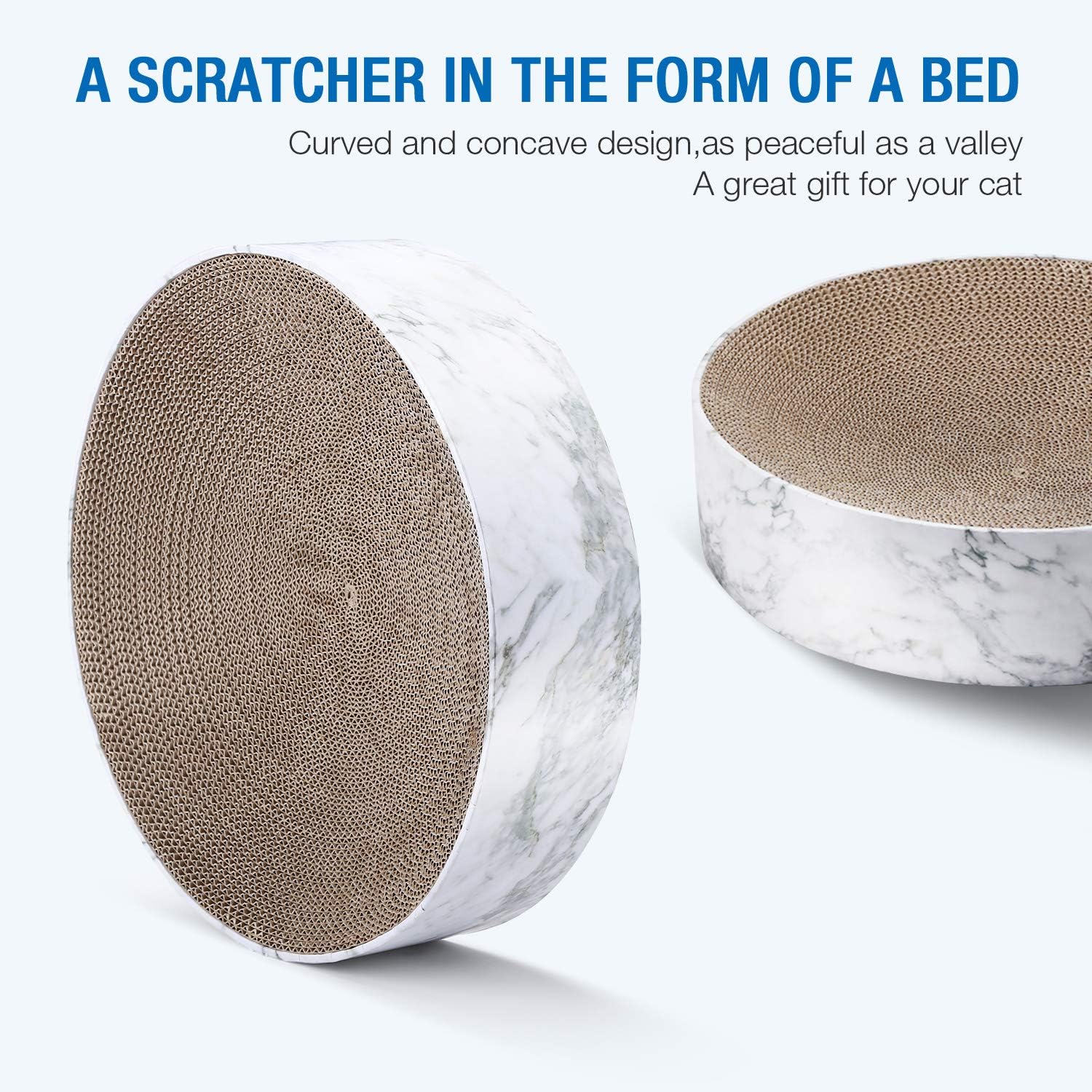 isYoung Cat Scratching Board, Cat Scratcher Lounge Bed, Cat Scratching Pad for Small and Medium Cats : Pet Supplies