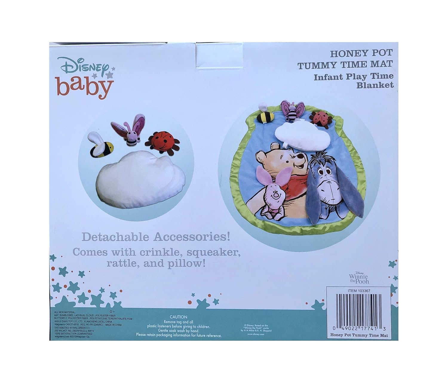 winnie the pooh tummy time mat