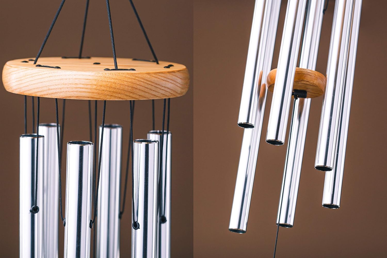 UpBlend Outdoors Wind Chimes for People who Like Their Neighbors 2 - an Amazing Addition to a Patio, Porch, Garden, or Backyard - 29" Total Length. : Garden & Outdoor