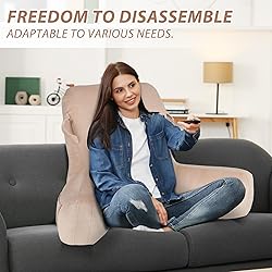 Unisakey Portable Large Reading Pillows with