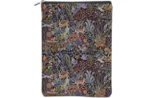 DHKG Forest Animals Book Sleeve Book Accessories Book Cover Book Protector Christmas Birthday Boss Day Book Lovers Gifts Bookish Book Club Gifts for Readers Women Librarian Coworker Mom Manager