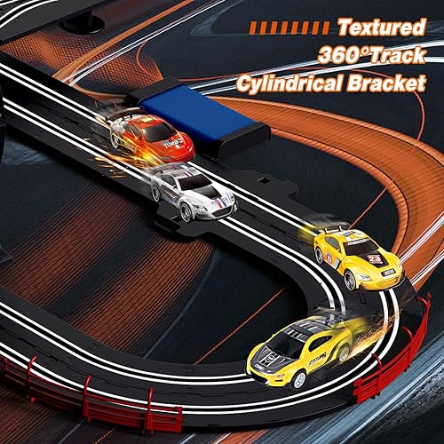 Slot Car Race Track for Boys and Kids 1:43 Scale Electric Powered