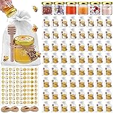 Aliggbent 126 Pack Mini Honey Jars for Party Favors