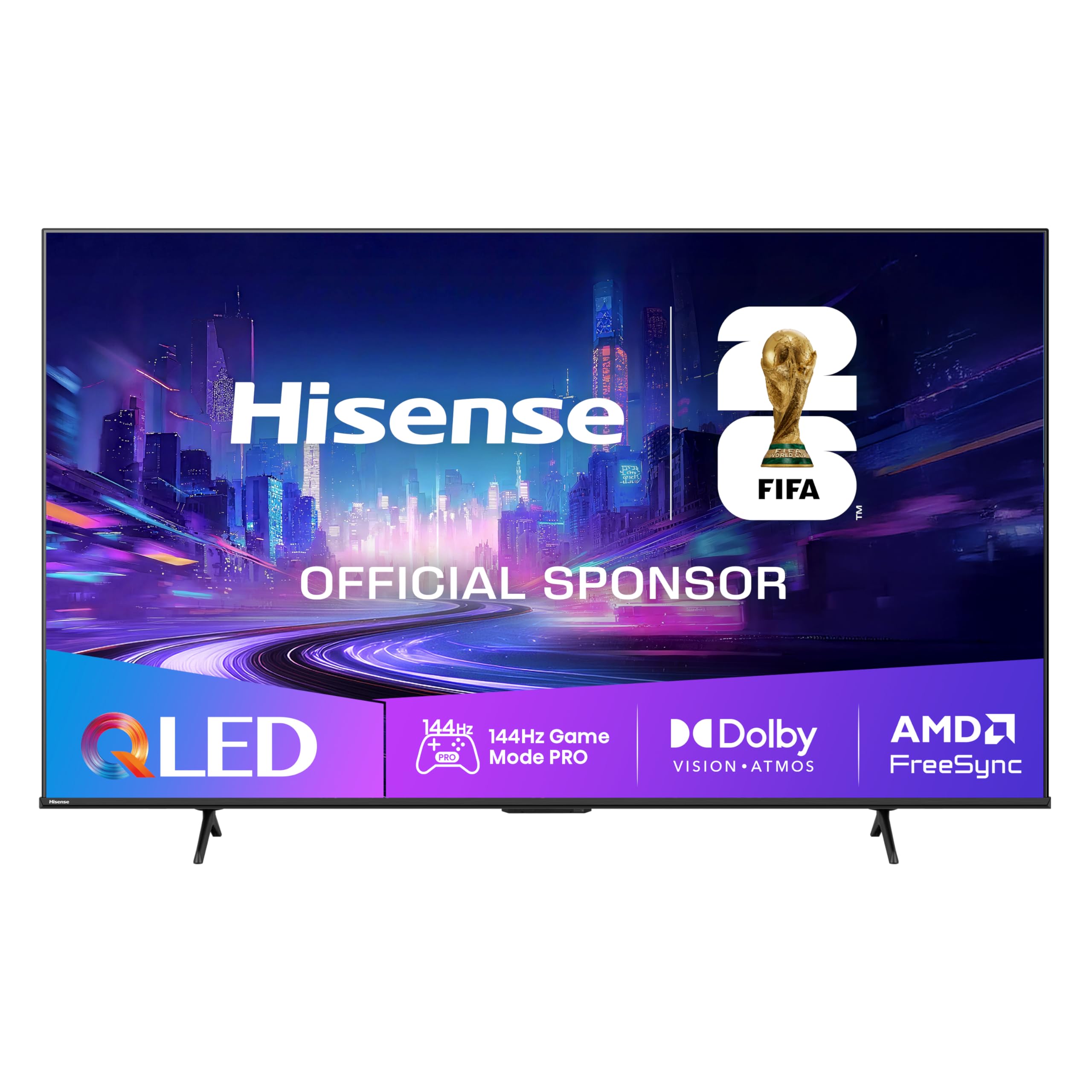 Hisense 85E7Q PRO Fehrnseher,85 Zoll,4K UHD QLED, Smart TV,144Hz Game Mode PRO,Filmaker Mode, AMD FreeSync Premium,AI HDR Upscaler,Dolby Vision IQ,Dolby Atmos,Sprachsteuerung [2025]