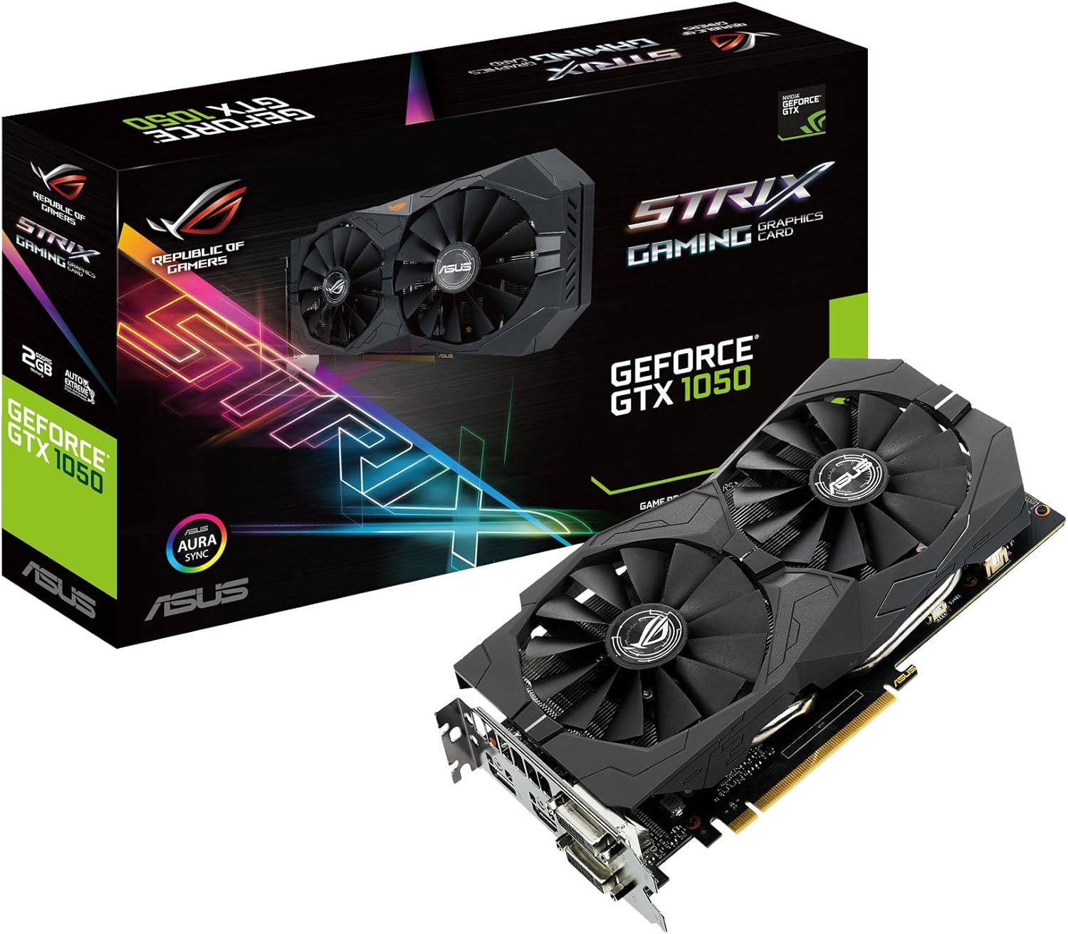Asus GeForce GTX 1050 ROG STRIX-GTX1050-2G-GAMING Scheda Grafica da 2 ...