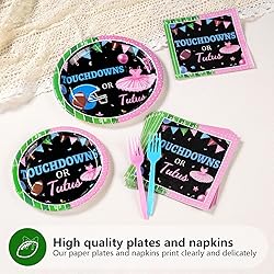 96 Pcs Football Gender Reveal Party Supplies
