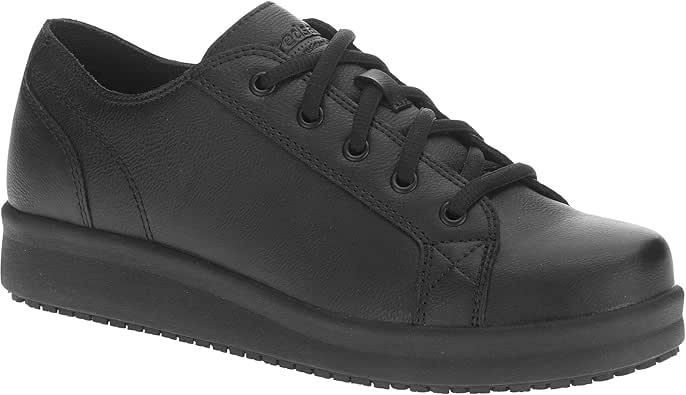 tredsafe gwen slip resistant athletic shoe in black women's