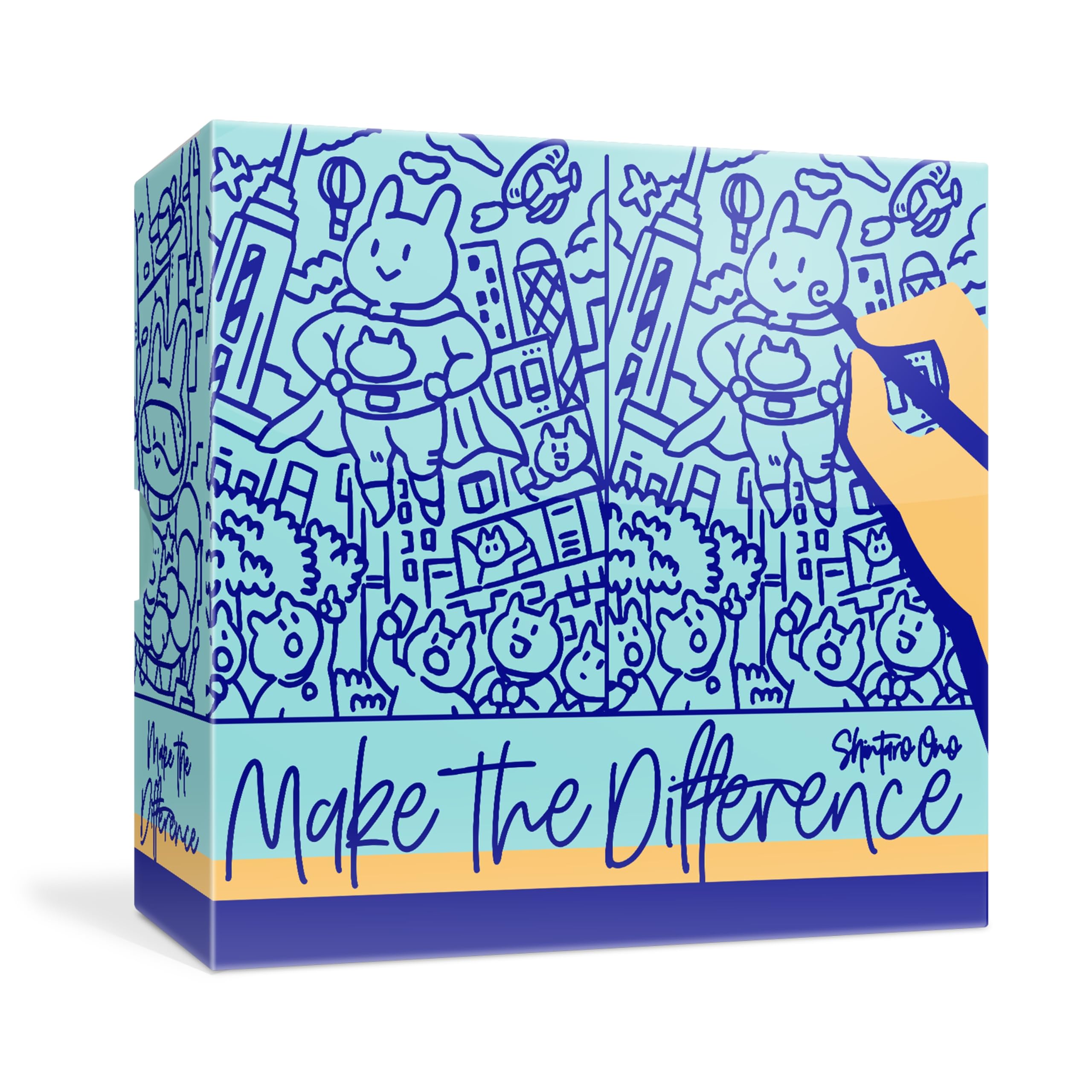 Oink Games Make The Difference Family • Spot The Mistake Game for Friends & Family • Board Game for 2-5 Players • Social Game for Adults & Kids • 7 Year Olds (English + Version)