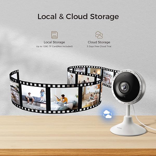 ARPHA 2K INDOOR SECURITY CAMERA, WIFI PET CAMERA FOR HOME SECURITY WITH PIR HUMAN DETECTION, SOUND DETECTION, NIGHT VERSION TWO-WAY TALK, SUPPORT TF CARD & CLOUD STORAGE
