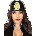 Leg Avenue Fireman Hat Costume Accessory, Black, One Size