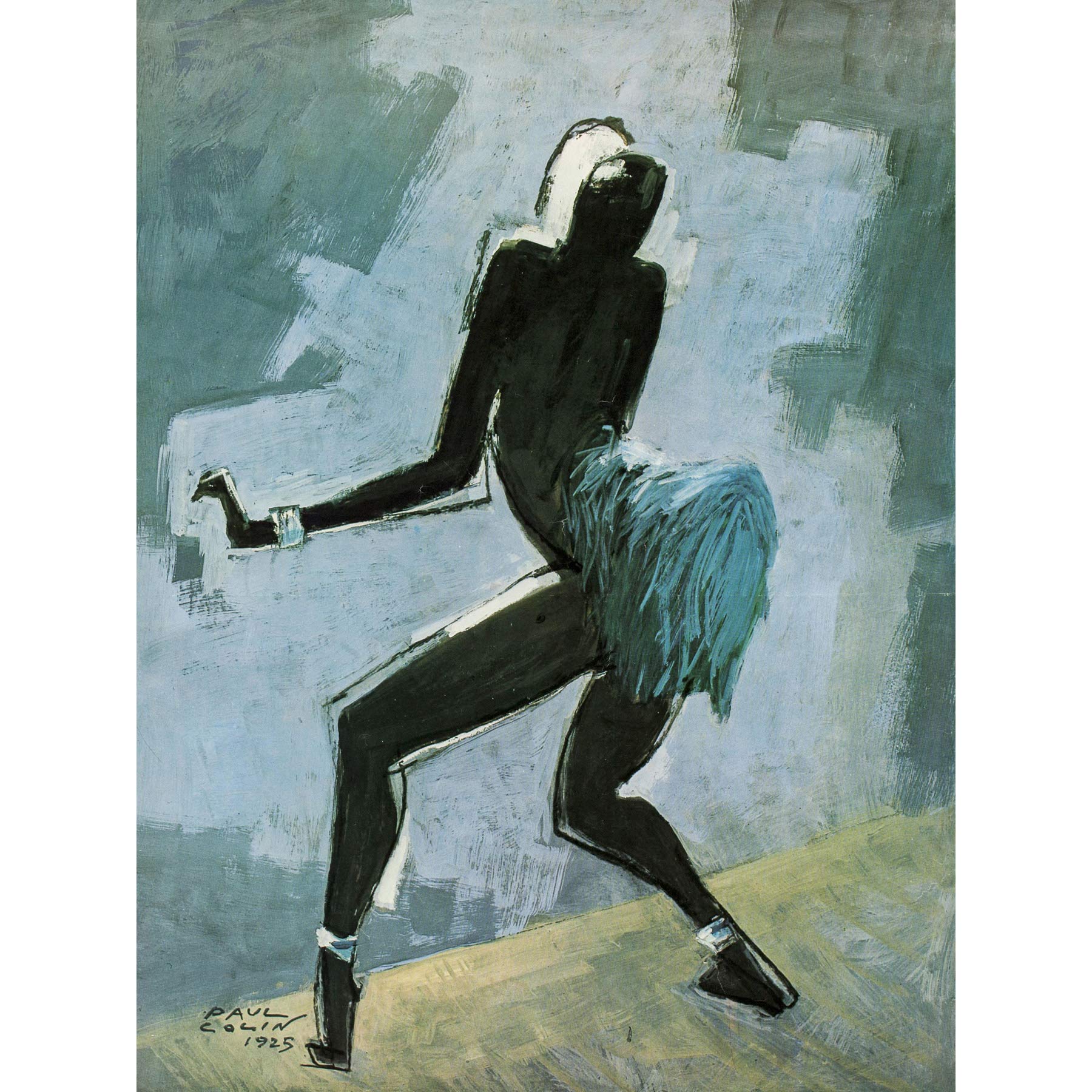 Colin Dancer Entertainer Josephine Baker Painting Large Wall Art Print Canvas Premium Mural