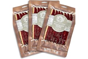 ANGEL'S SALUMI & TRUFFLES Angel's Salumi Pre-Sliced Dry-Cured Duck Breast "Prosciutto" – 2oz Gourmet Artisanal Charcuterie – Humanely Raised, Vegetarian-Fed, Antibiotic & Hormone-Free, No Phosphates (2oz (Pack of 3))